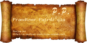 Prandtner Patrícia névjegykártya